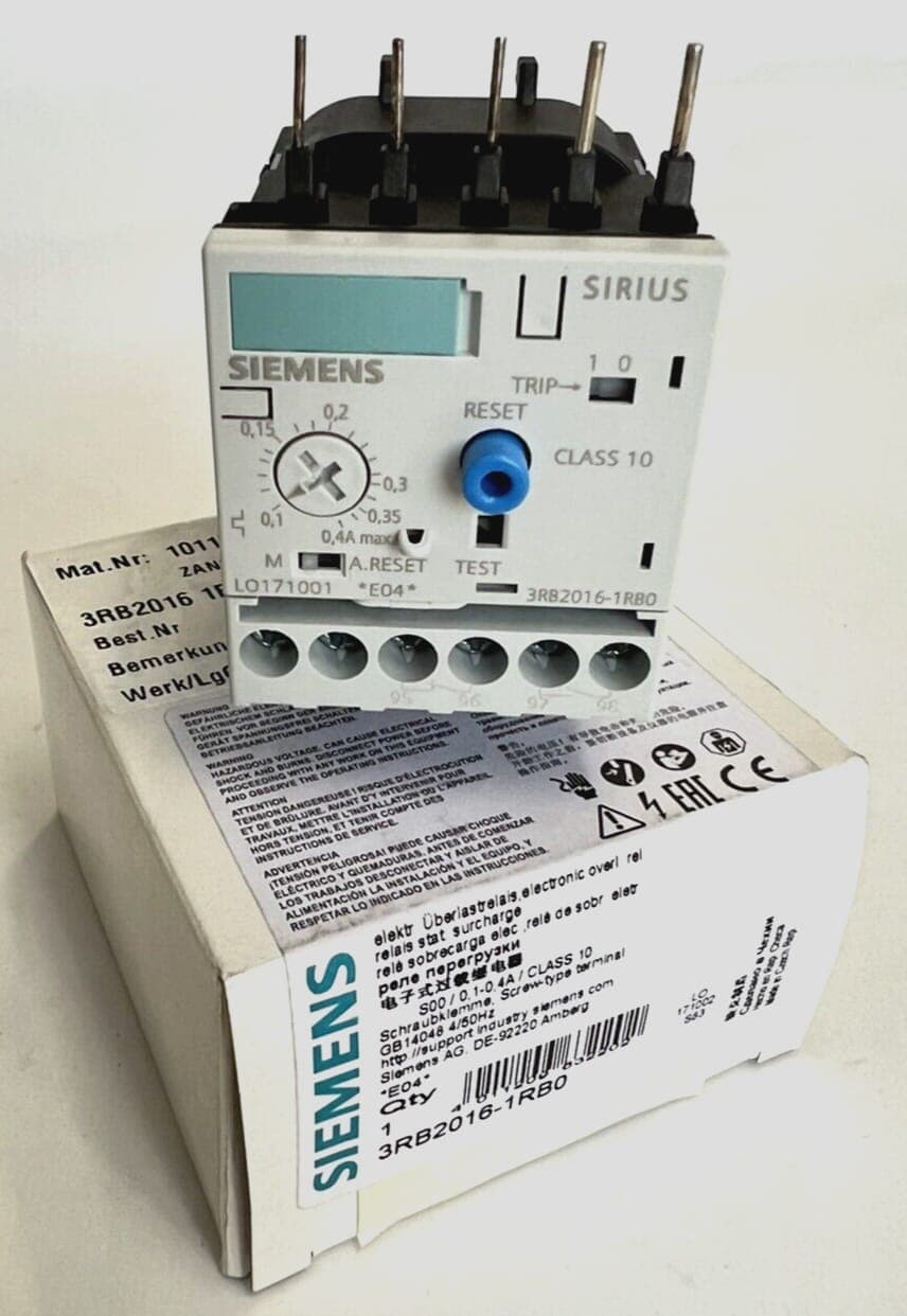 SIEMENS 3RB2 016-1RB0 Überlastrelais