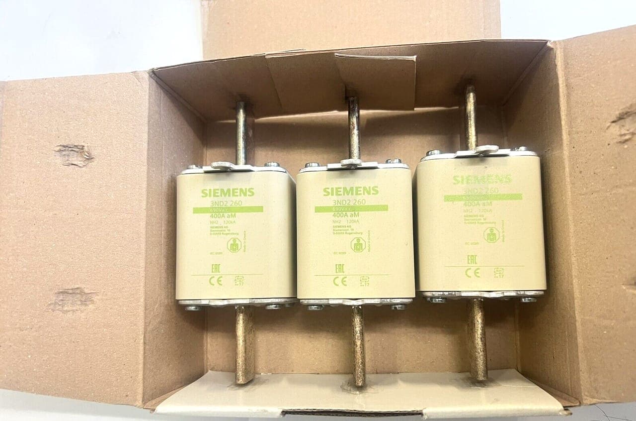3X Siemens 3ND2260 Sicherungseinsatz Sicherungsgröße 2 400 A 690 V Neu / OVP