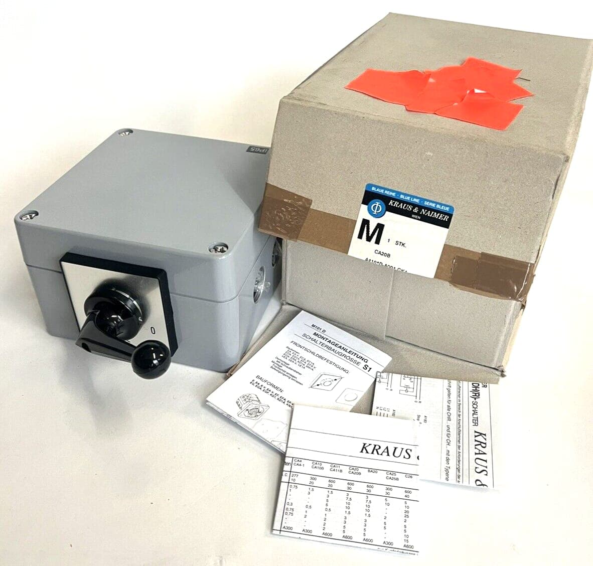 Kraus & Naimer CA20B A410*D-A004 GK desf09717 /001 1204 Neu