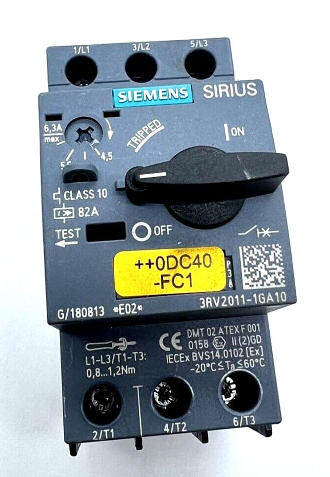 Siemens SIRIUS Leistungsschalter 3RV2011-1GA10 | 3RV2 011-1GA10 | E:02