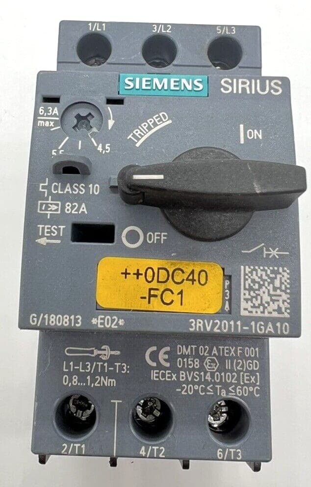 SIEMENS 3RV2011-1EA10 Leistungsschalter/circuit breaker *E02*