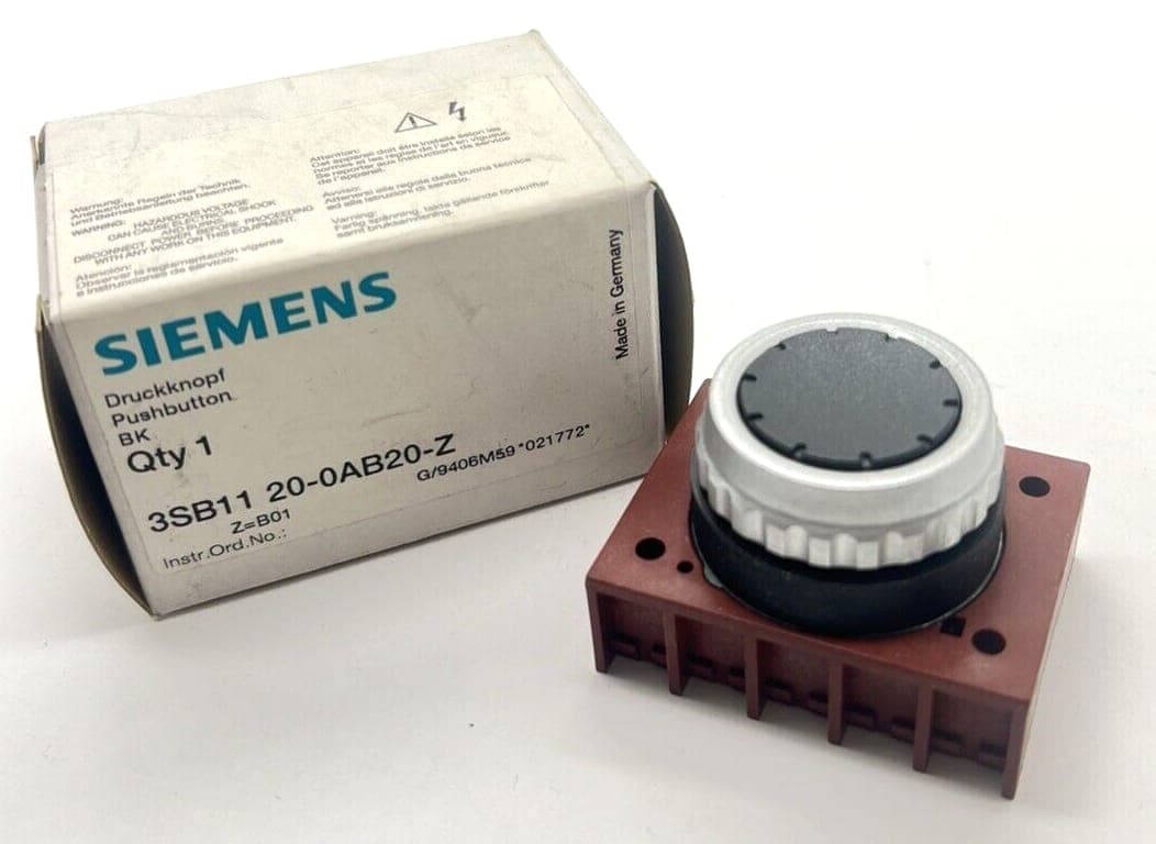 Siemens Druckknopf 3SB1120-0AB20-Z (Z=B01) Neu / OVP