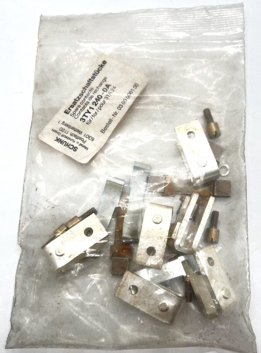 SCHUNK 3TY1240-0A Ersatzschaltstücke für 3TA24 / 3TY1 240-0A / OVP