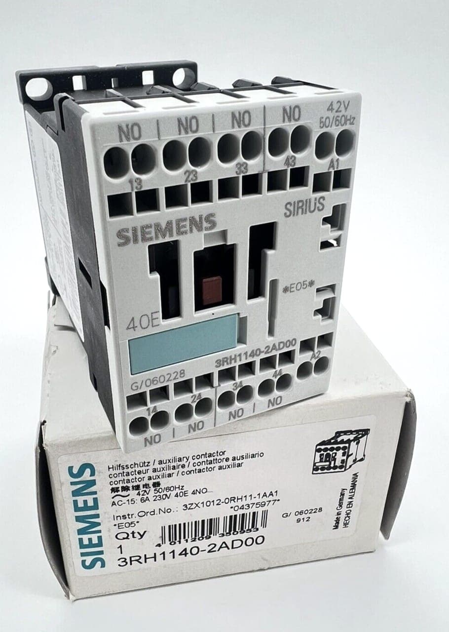 Siemens 3RH1 140-2AD00 Hilfsschütz Schütz Contactor 3RH1140-2AD00 230V AC 4S 4NO