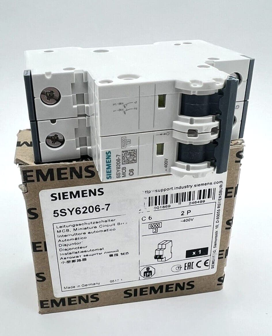 Siemens 5SY6206-7 MCB C6 Leitungsschutzschalter / Circuit Breaker 400V