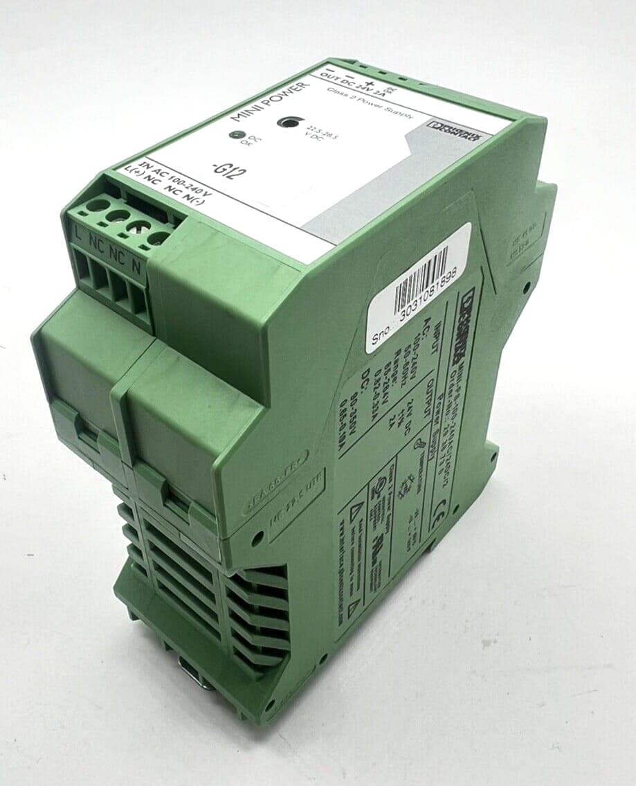 PHOENIX CONTACT MINI-PS-100-200-240AC/24DC/2 2938730 POWER SUPLY MINI POWER