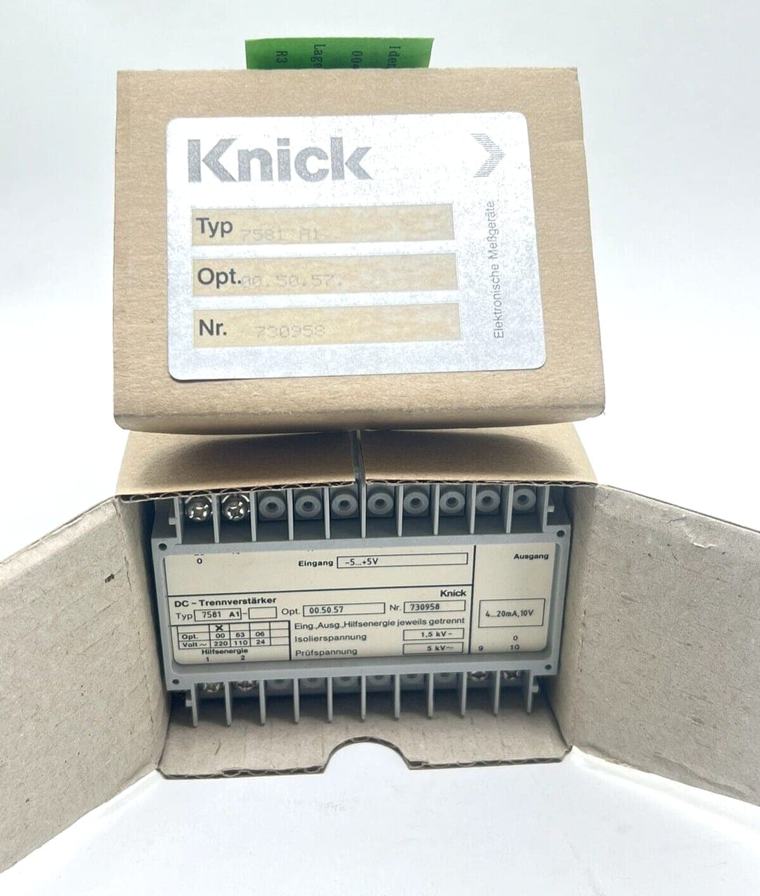 Knick 7581 A1 l 7581A1 Trennverstärker NEU / OVP