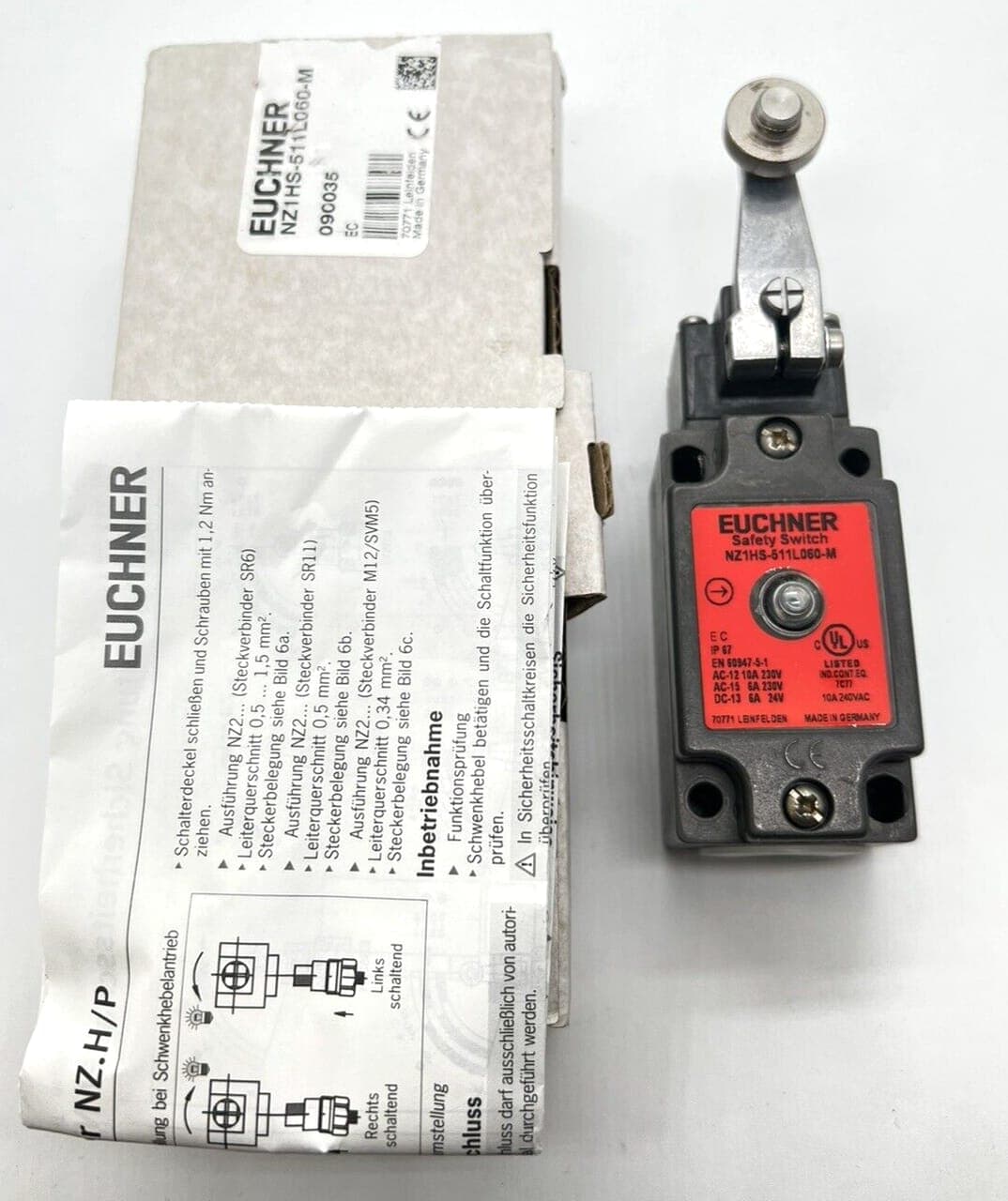 Euchner NZ1HS-511L060-M Einzelgrenztaster 090035 Neu/OVP