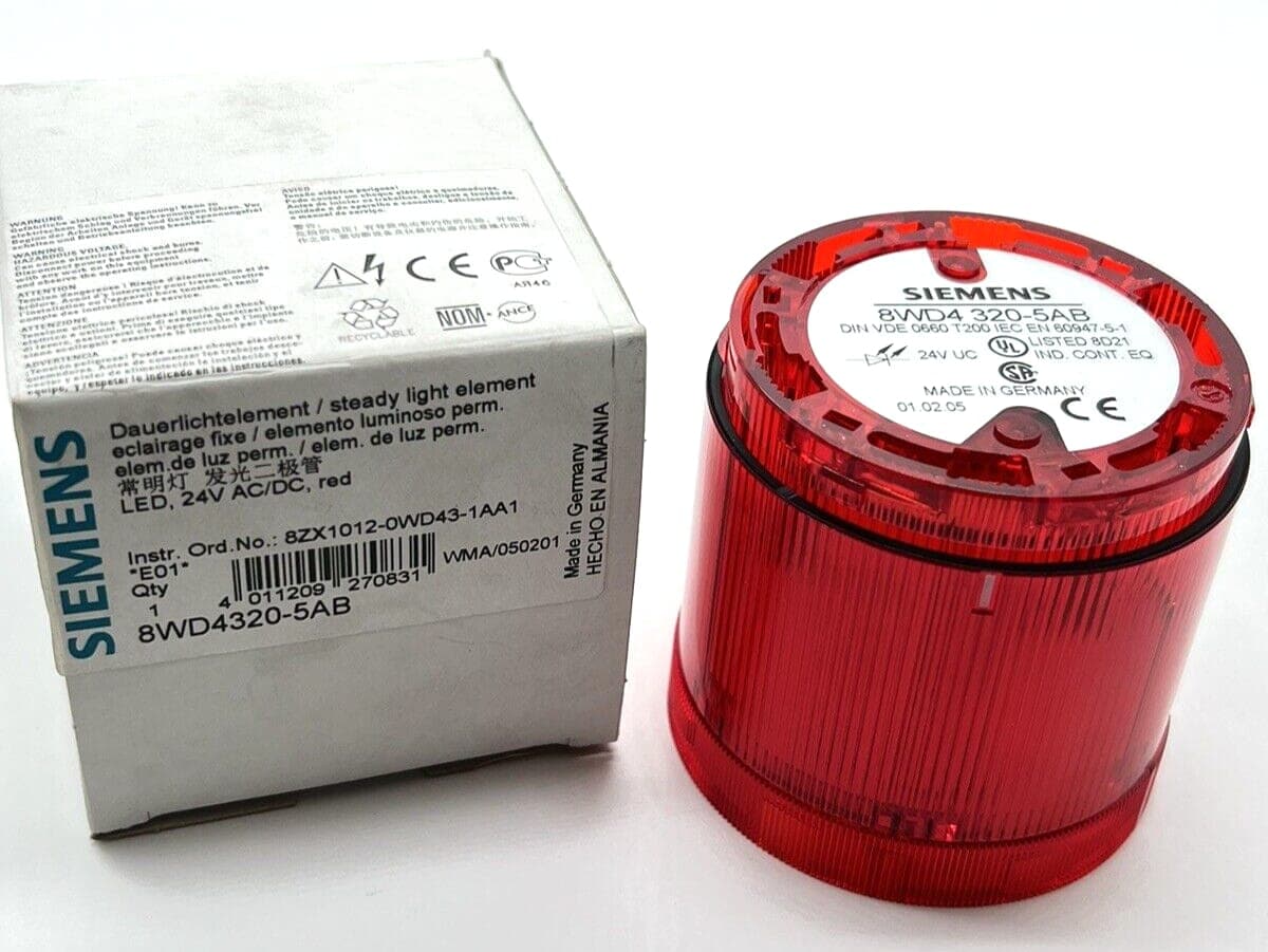 Siemens 8WD4320-5AB Dauerlichtelement LED, rot 24V