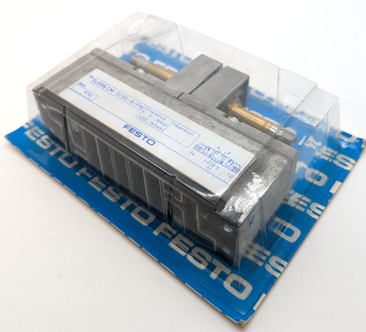 FESTO Magnetventil Solenoid Valve CM-5/3G-6-FH Type 14896 Arbeitsdruck 3-10bar