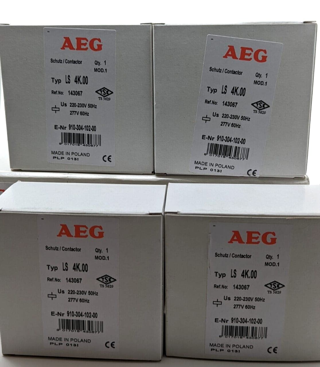 4x AEG Schütz LS 4K.00 910-304-102-00 NEU / OVP