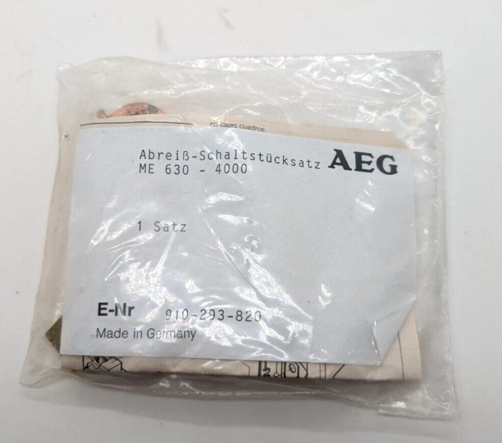 AEG Schaltstücksatz ME 630 4000 ; E-Nr 910-293-820 NEU