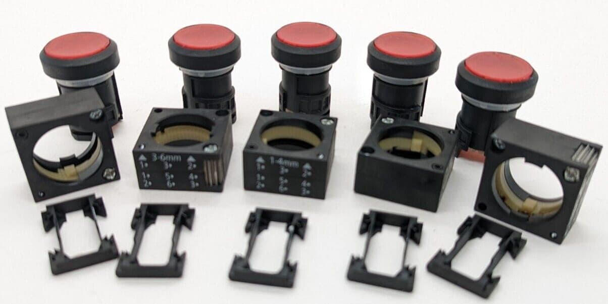 SIEMENS 3SB3 001-0DA21 Druckschalter rot Pushbutton Switch red