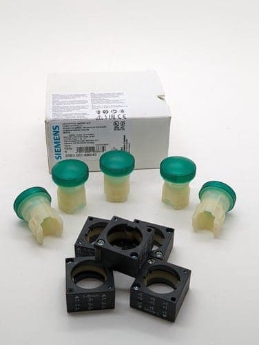 SIEMENS 3SB3 001-6BA40 Leuchtmelder Frontelement grün Indicator