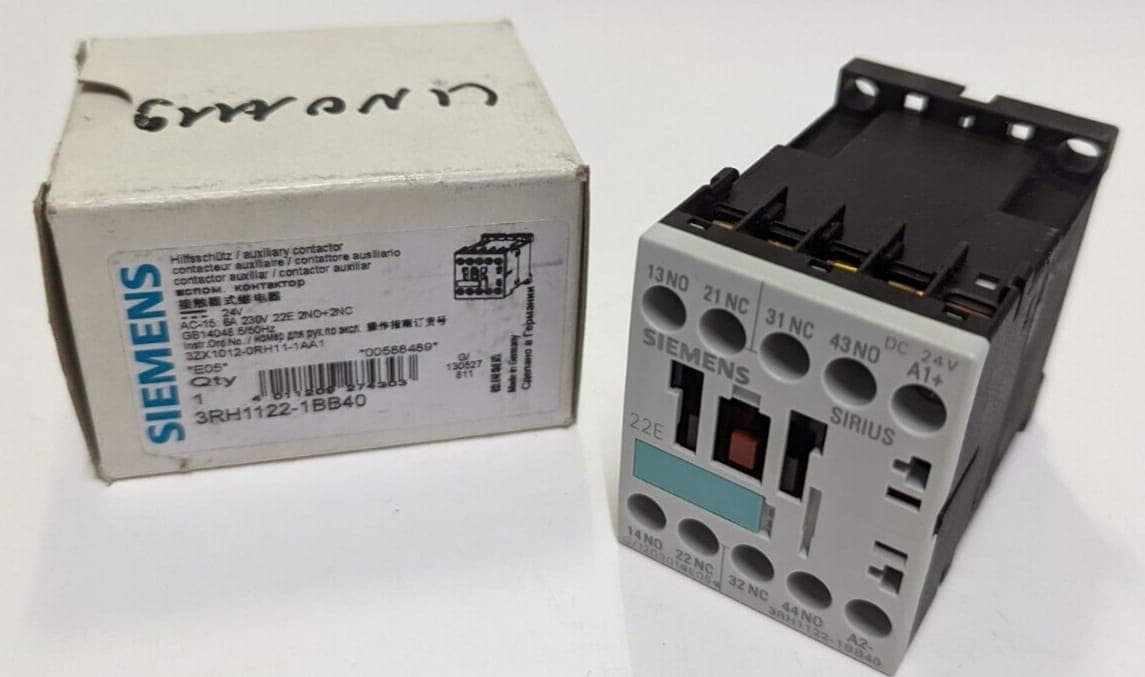 Siemens Sirius Hilfsschütz 3RH1122-1BB40 Auxiliary Contactor Spannung 24V