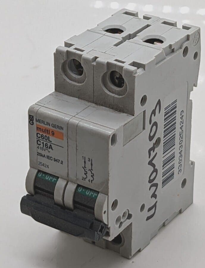 Merlin Gerin multi 9 C60L C16A Sicherungsautomat Ohne Karton