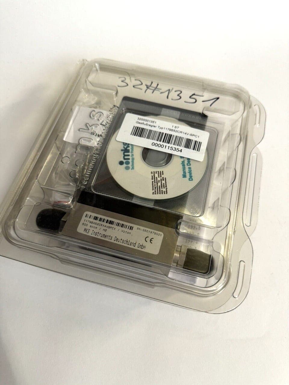 MKS 1179bx52cr14vspc1, Massendurchflussregler, H2 500sccm - NEU