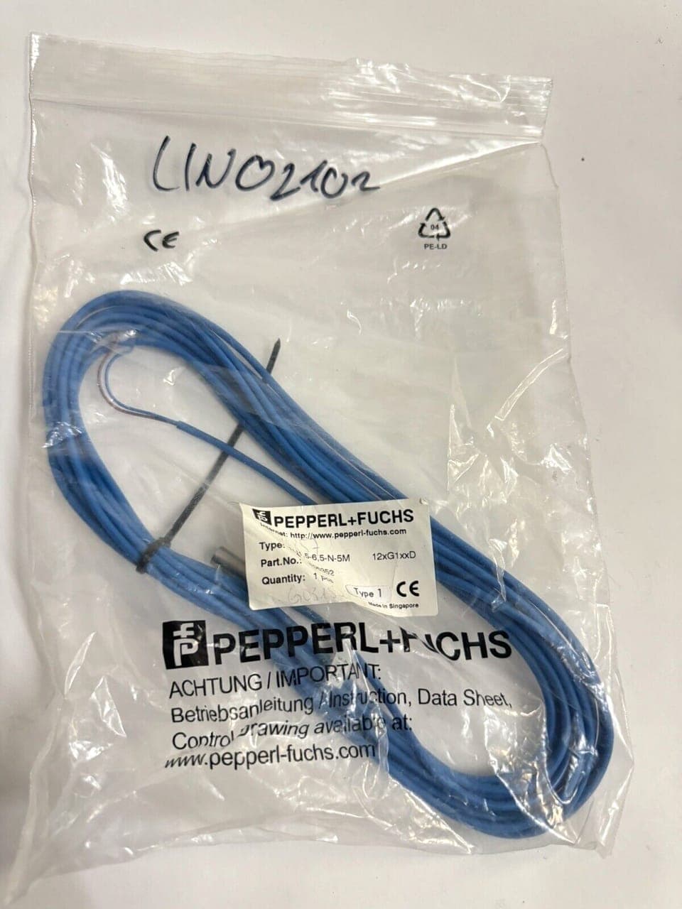 Pepperl + Fuchs Induktiver Sensor NJ1,5-6,5-N-5M 106352 inductive sensor