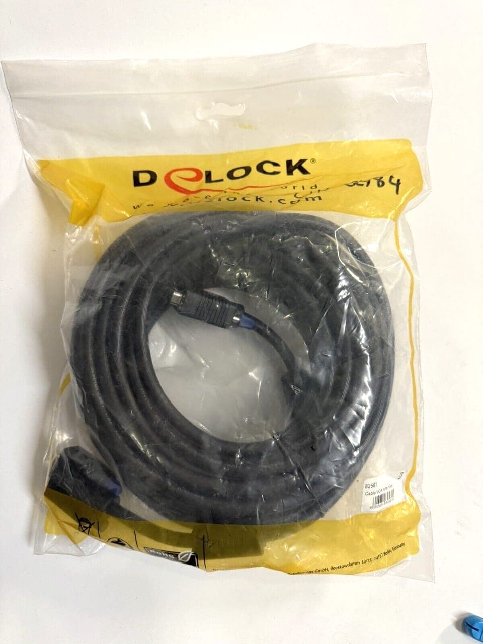 15m Monitorkabel SVGA Kabel Verbindungskabel 15pin Sub-D HD Stecker Ferritkern