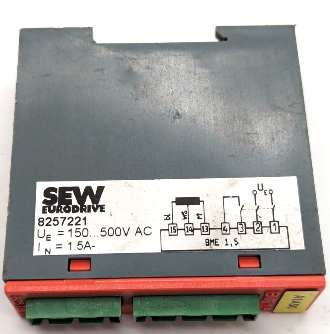SEW EURODRIVE BME Bremsgleichrichter 1,5 8257221 Ue=150..500V AC IN=1,5A