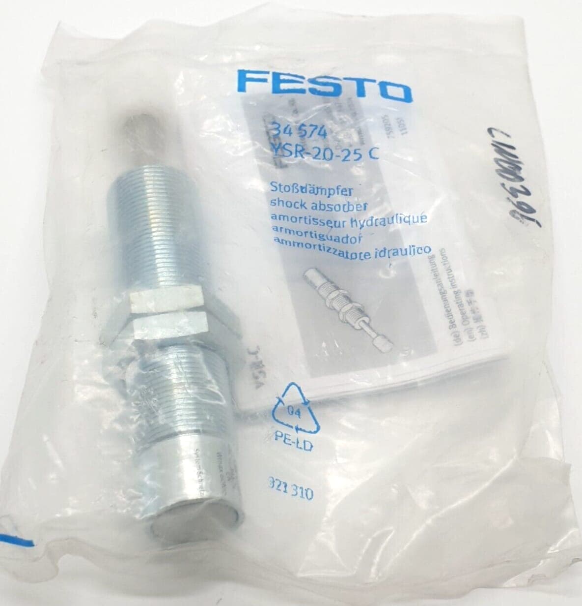 Festo Pneumatic Stoßdämper 34 574 YSR-20-25 C NEU