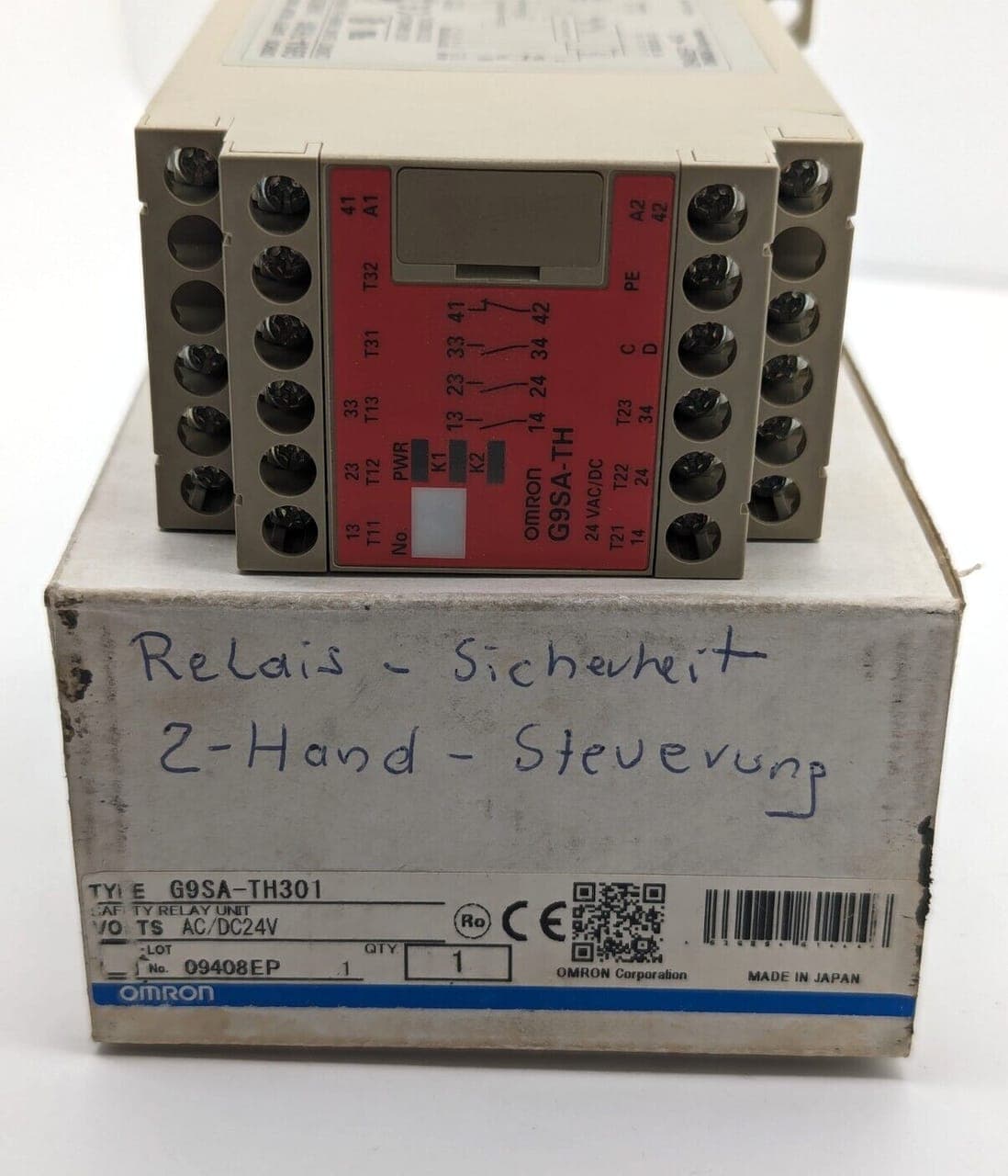 Omron Saftey Relay G9SA-TH301 24VAC/DC OVP