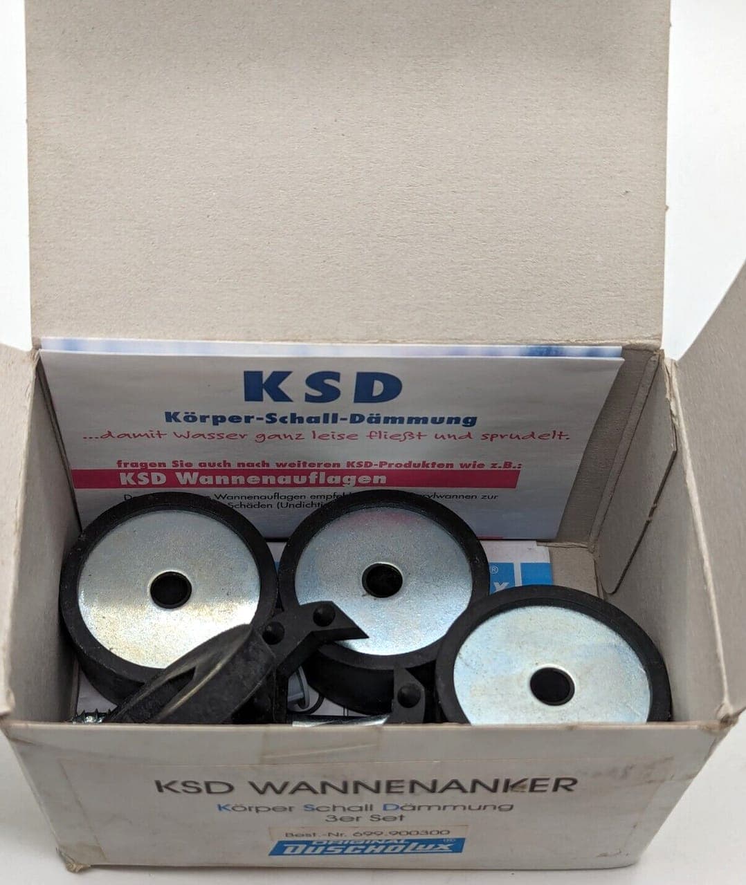 KSD WANNENANKER Körper Schalldämmung 3er set