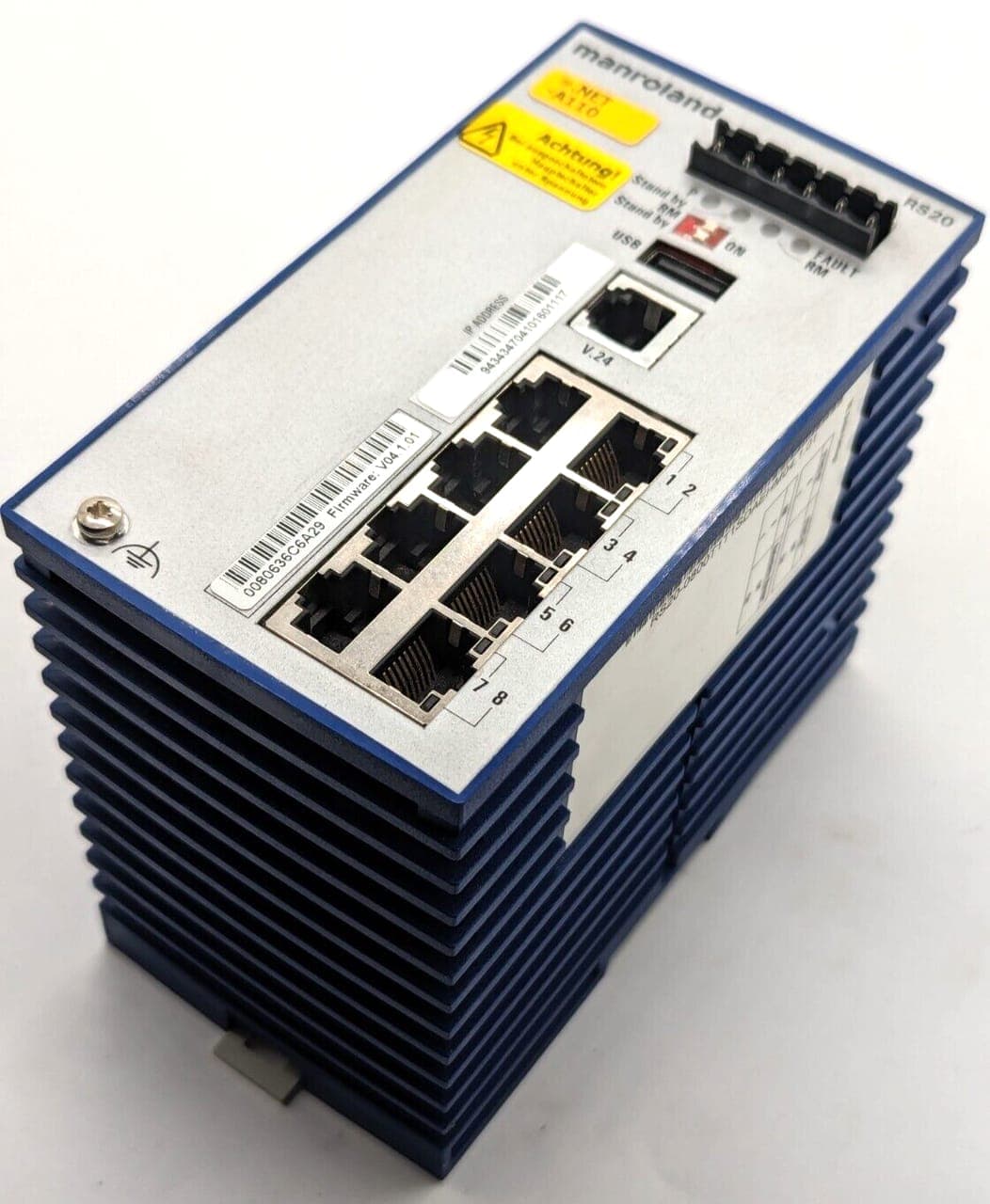 MANROLAND -RS20-0800T1T1SDAEHM-8 Port Industrial Rail Switch