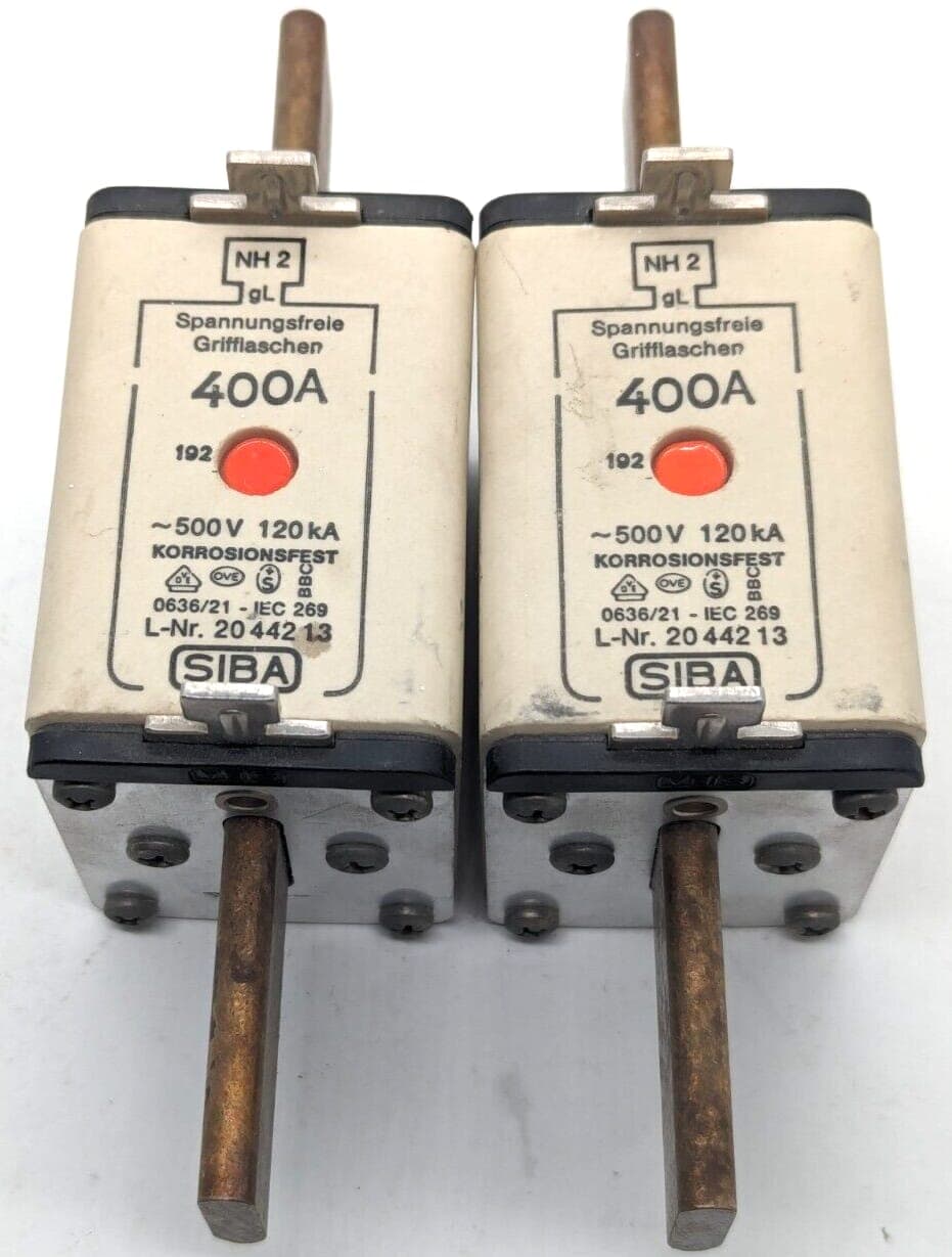 2x SIBA NH 2 gL 400A 500 V 120KA