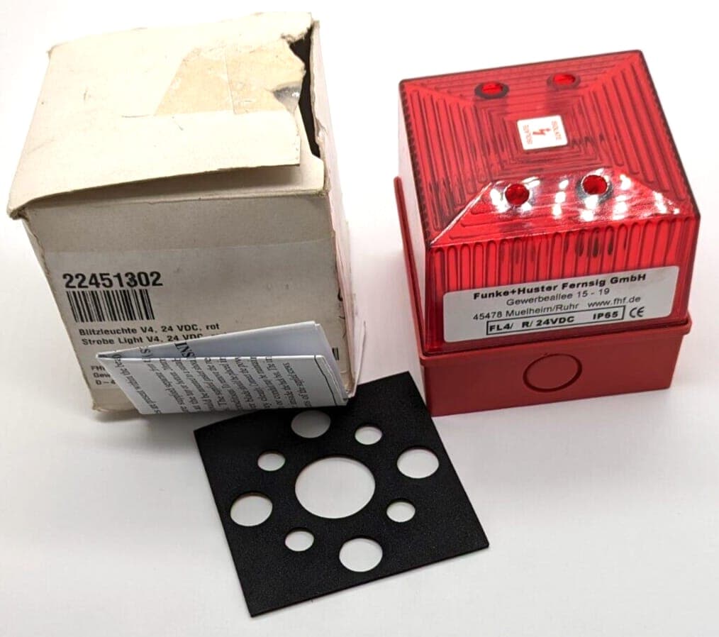 Funke + Huster Fernsig Blitzleuchte FL4/R/24VDC ROT