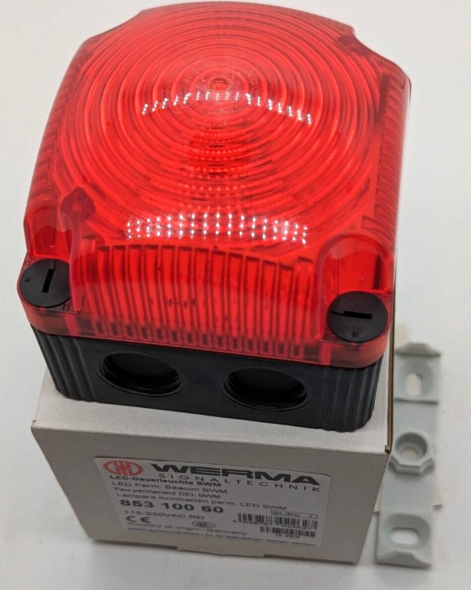 Werma 853.100.60 LED-Dauerleuchte BWM 115-230VAC RD NEW OVP