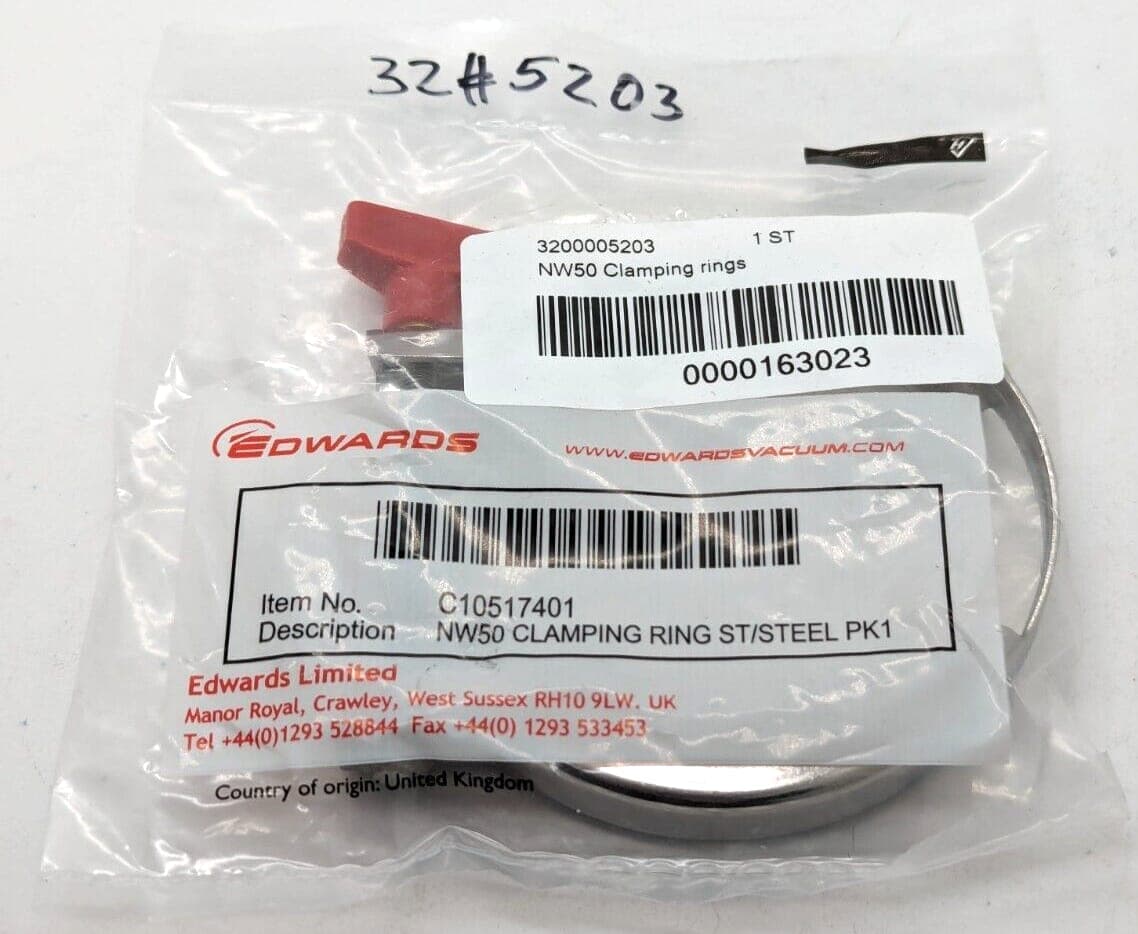 EDWARDS NW50 Clamping rings -C10517401 NEW