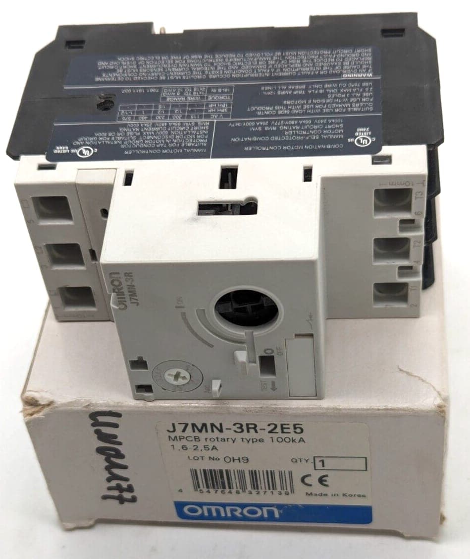 Omron J7MN-3R-2E5 MPCB rotary type 100kA 1,6-2,5A NEW OVP