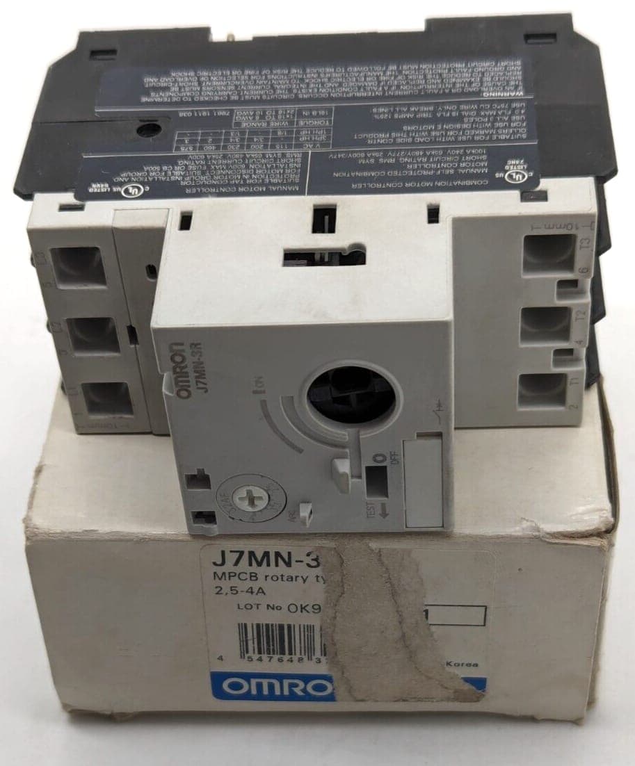Omron J7MN-3R-2E5 MPCB rotary type 100ka 2,5-4A NEW OVP