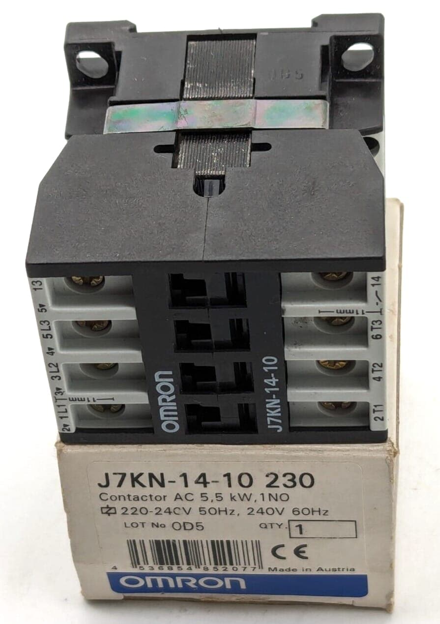 OMRON J7KN-14-10 230 Contactor AC 5,5 kW,1NO NEW OVP