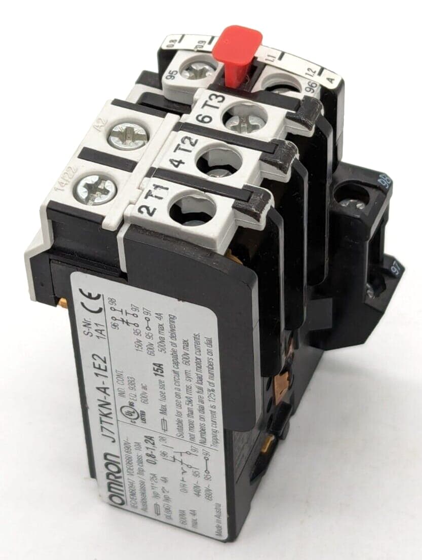 OMRON J7TKN-A-1E2 thermisches Überlastrelais 0,8-1,2 A NEW