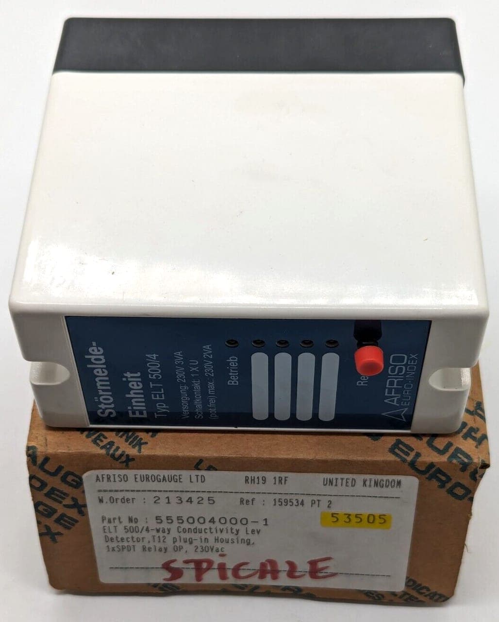 AFRISO Typ ELT 500/4 Störmelde-Einheit 230V 3VA NEW OVP