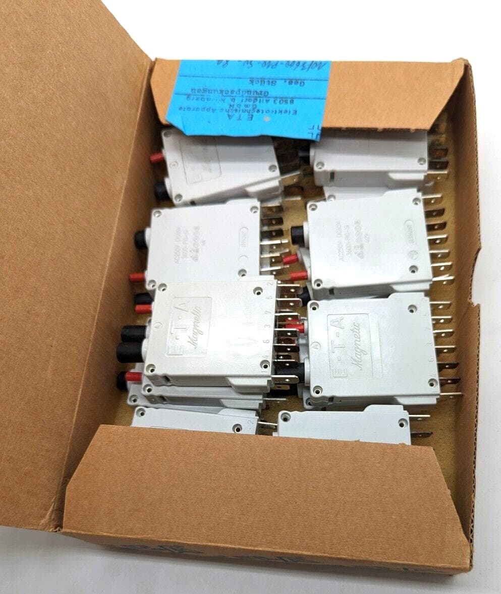 16x E-T-A Magnetic 3600-PIO-Si Schutzschalter AC 250V DC 65V NEU OVP