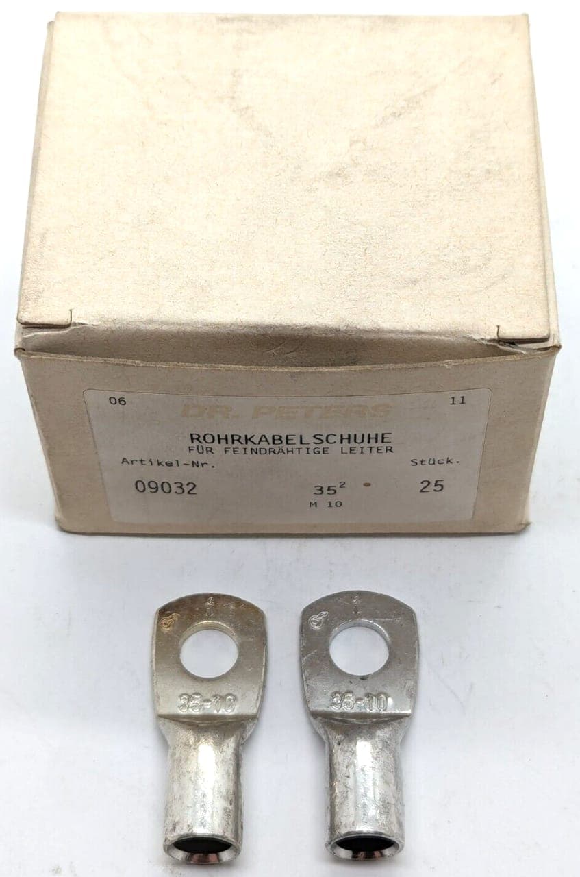 25x Rohrkabelschuhe 35 mm² - M10 NEW OVP