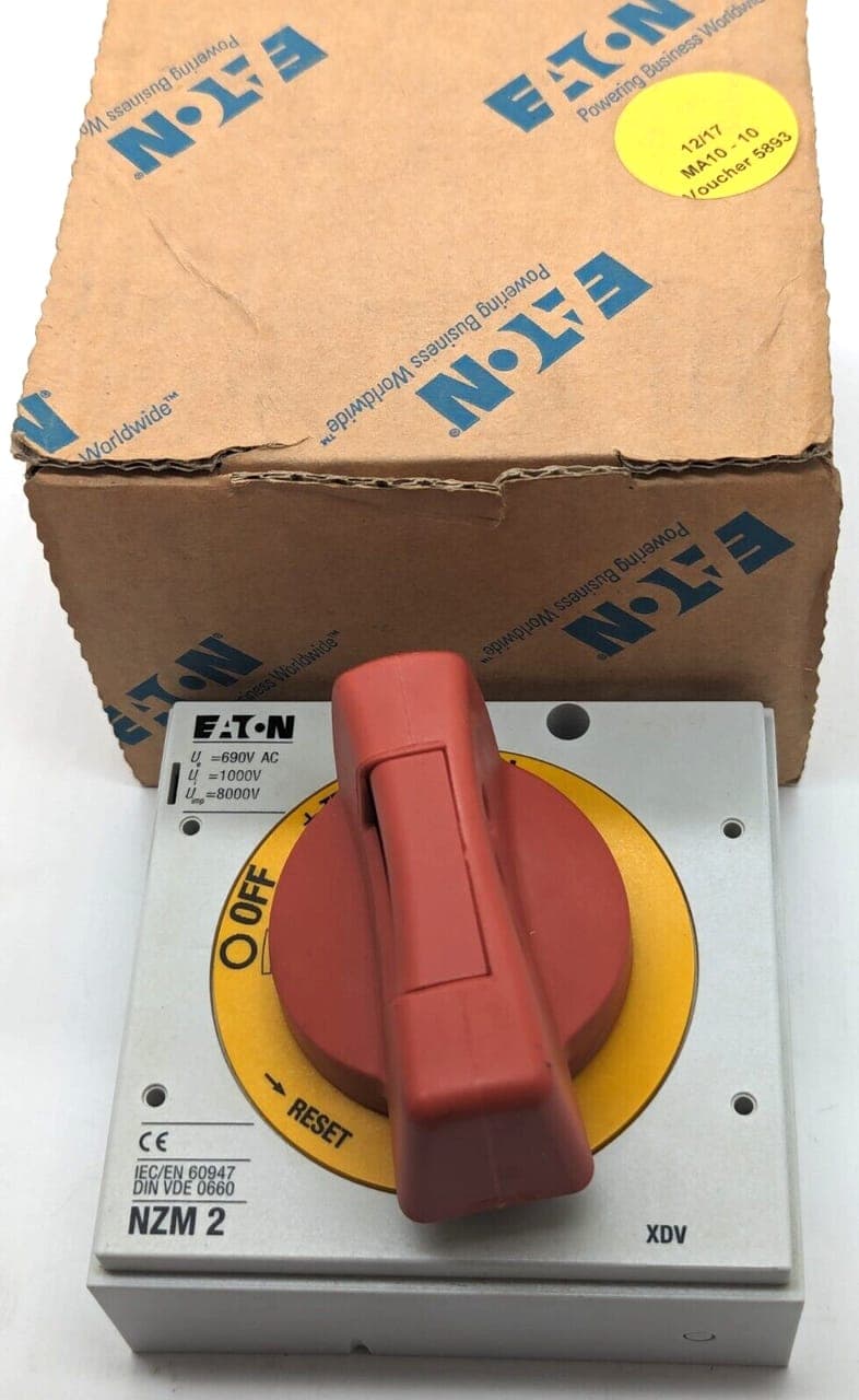 Eaton NZM2-XDVR Drehgriff, Rot-Gelb, abschließbar 260137 NEW OVP