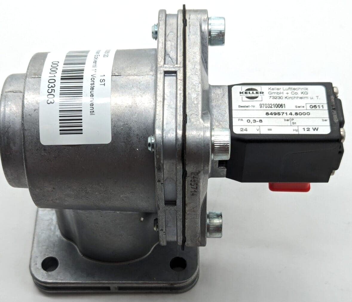 KELLER Membran Eckventil 8495714.8000 0,3-8 bar / 9703210061 NEU
