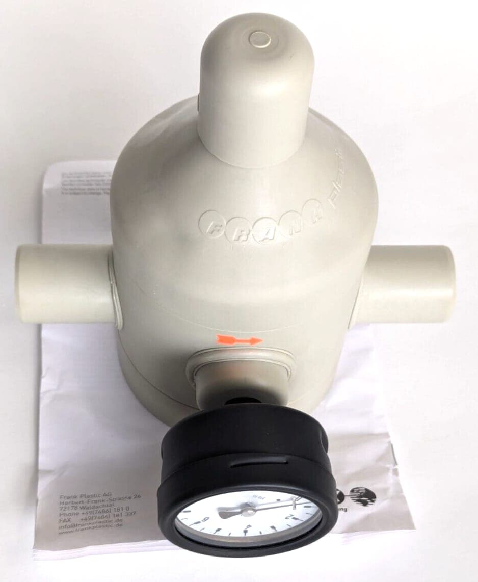 FRANK Druckminderer Typ V 182 DN 25 Material :PP/FPM 0,5-10 bar 17.004.467