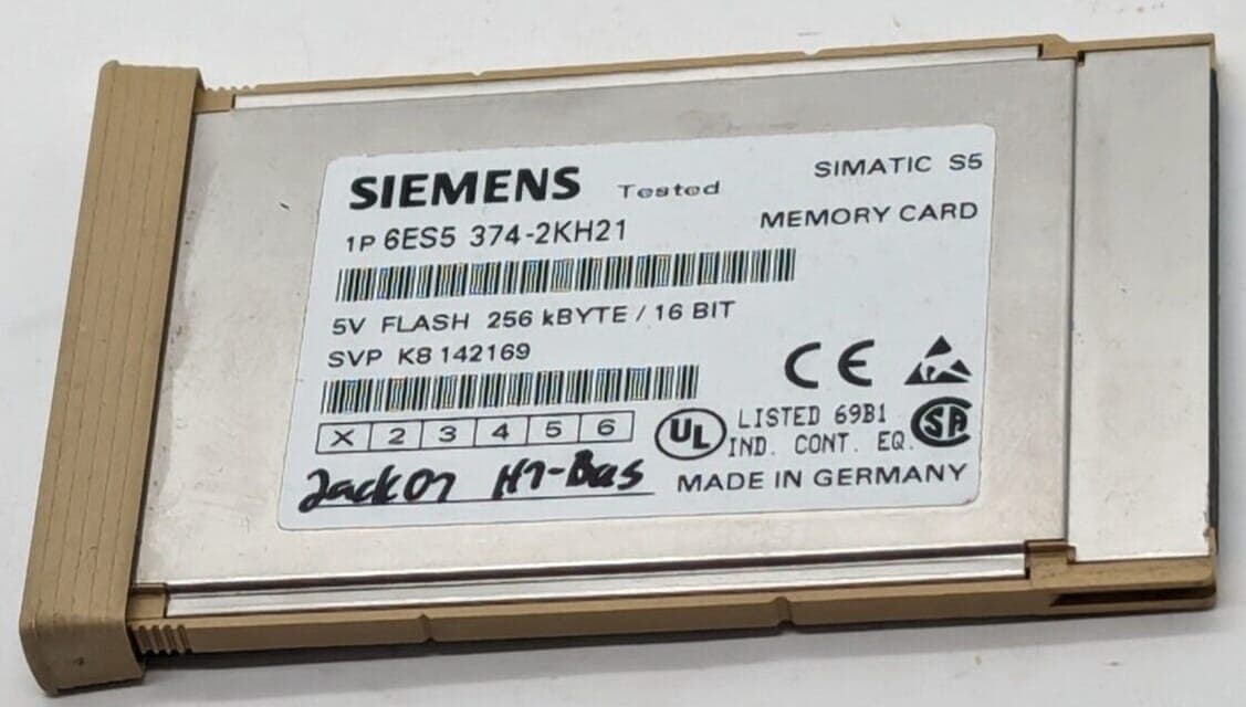SIEMENS SIMATIC S5 6ES5374-2KH21 Memory Card E-Stand: 1