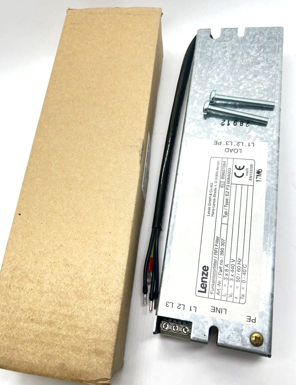 Lenze EZF3-008A003 Funkenstörfilter 390 307 RFI Netz Filter EZF3008A003 3x8A Neu