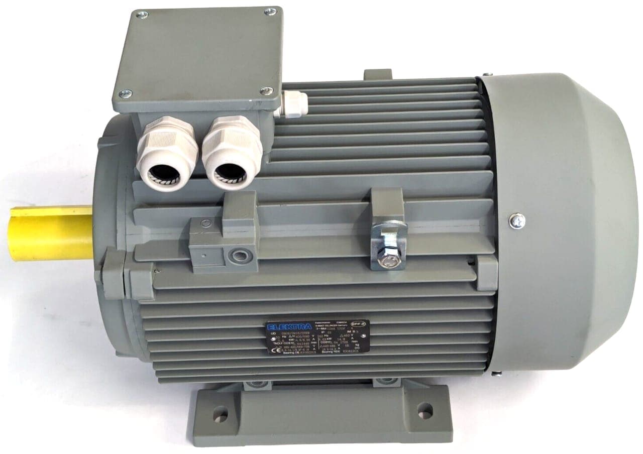 Elektra Drehstrommotor 12AA132M-4 7,5kw 1500n 400/690Volt mit Kalteiler NEU OVP