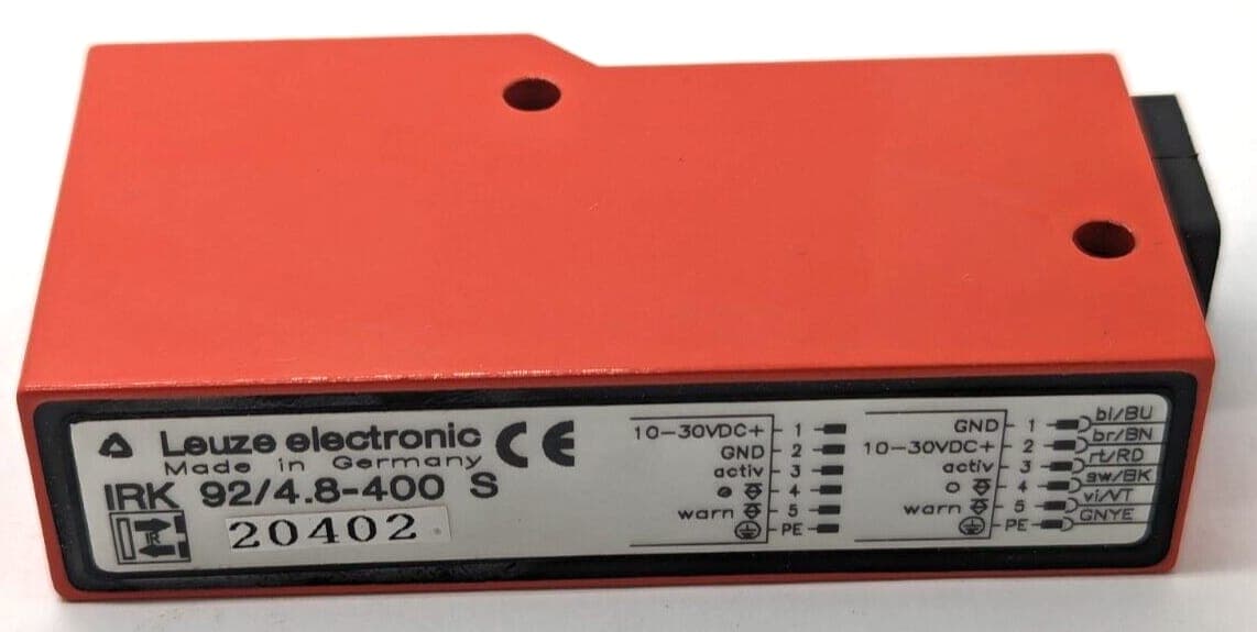 Leuze IRK 92/4.8-400 S Photoelectric Sensor NEW OVP