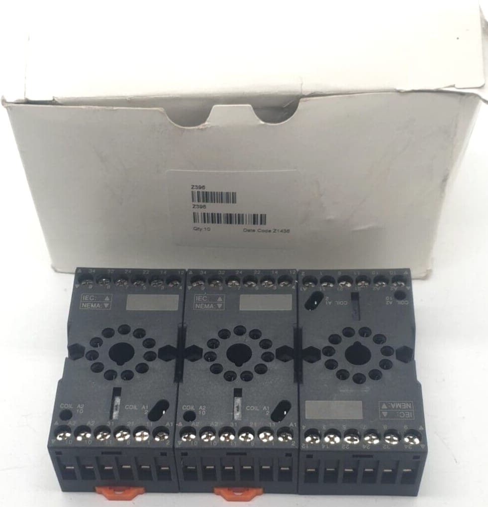 3x Relaissockel Z396 12A 300VAC NEW OVP