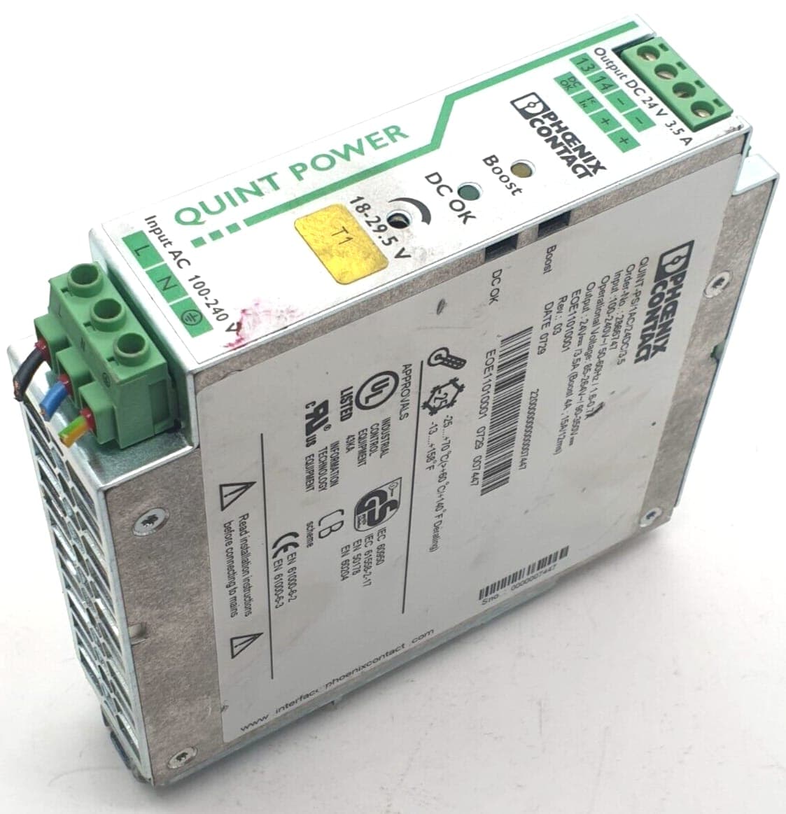 Phoenix Contact QUINT-PS/1AC/24DC/ 3.5 Stromversorgung 2866747