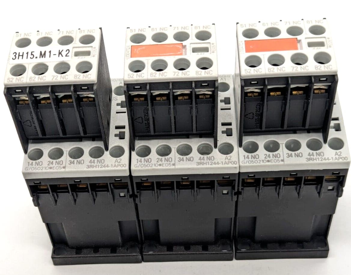 3x Siemens 3RH1244-1AP00 Schütz