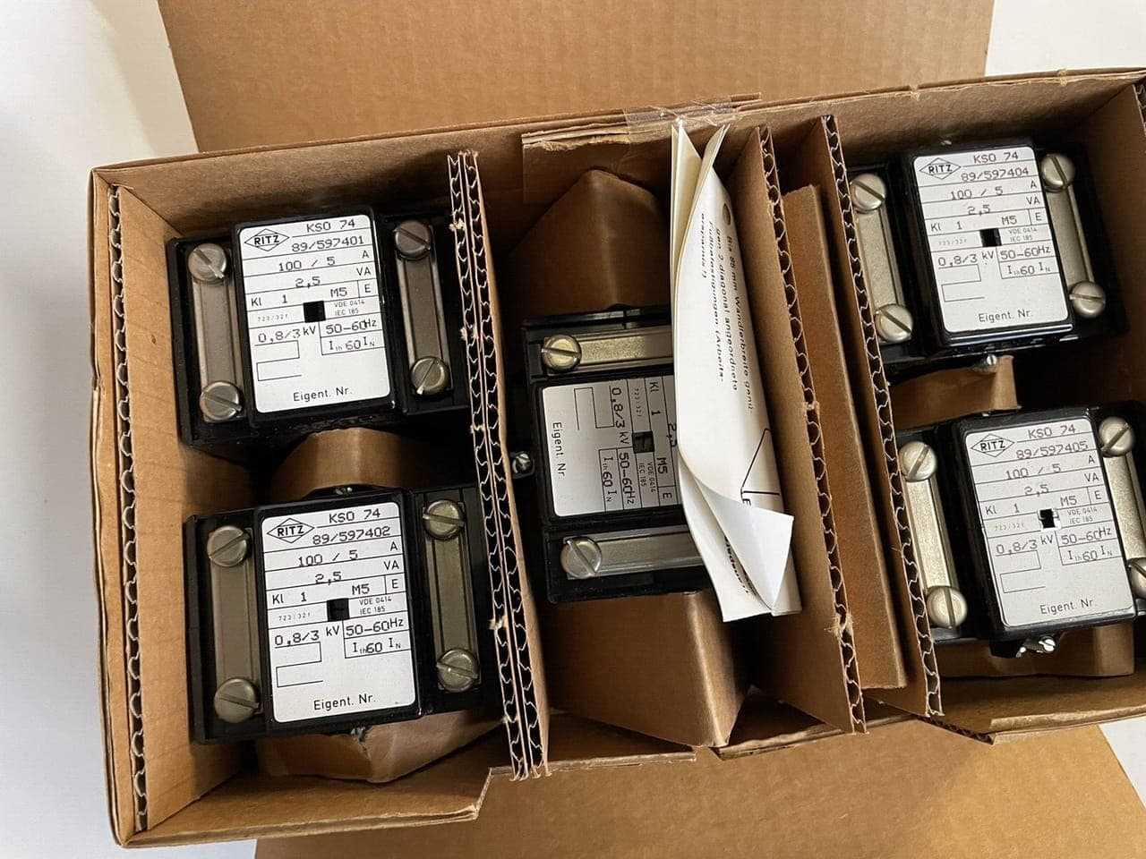 5X Ritz Stromwandler KSO 74 100 A NEW OVP